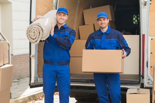 Local van service transporting boxes and household items in Docklands