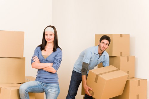 Docklands man and van service with van ready for a local move