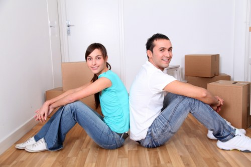 Office furniture relocation in a Docklands building
