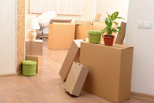 Packing and loading furniture for a Docklands home or office move