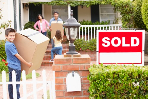 Professional packing materials and labelled moving boxes in Docklands
